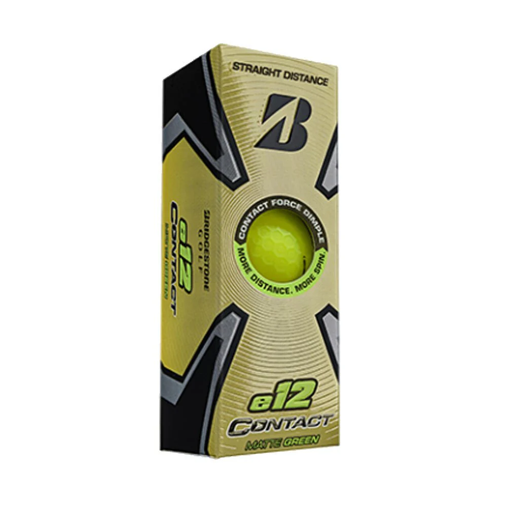 Bridgestone e12 Contact Golf Balls - Matte Green - 2023 - Image 2