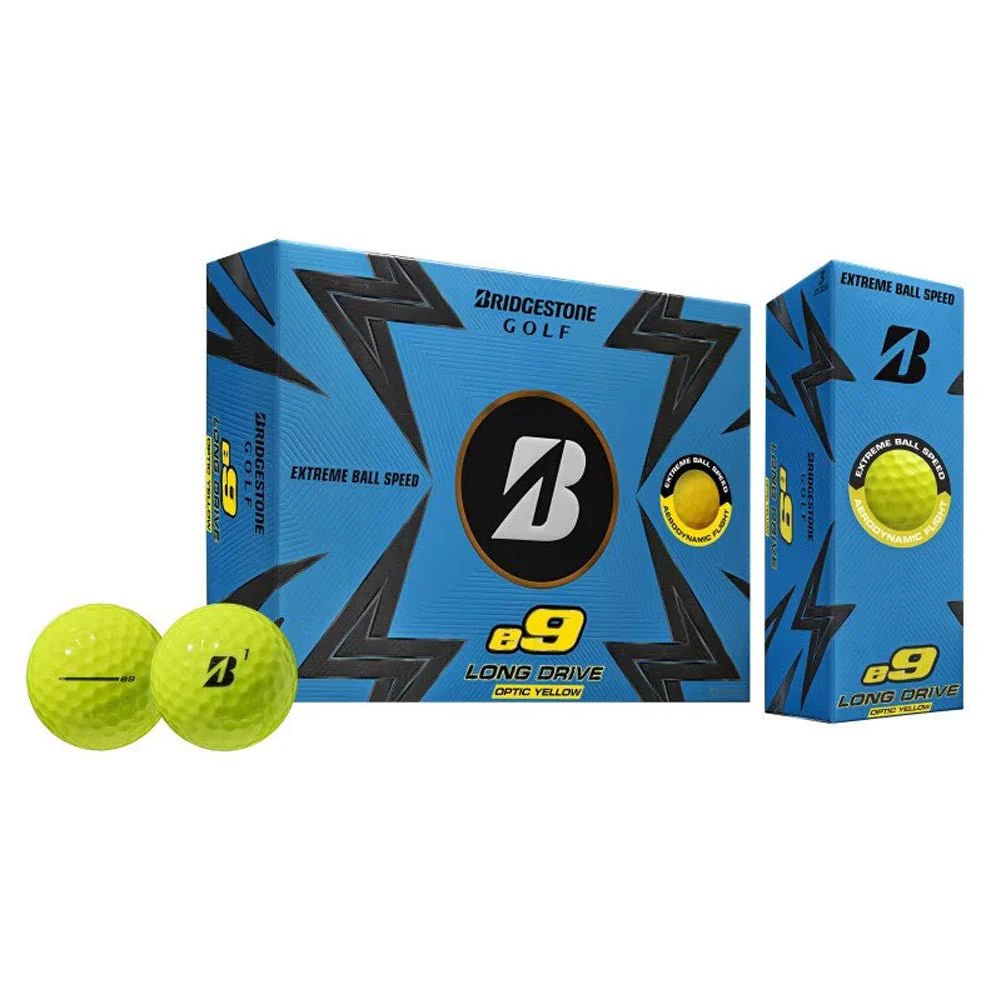 Bridgestone e9 Long Drive Golf Balls - Yellow - 2023 - Image 5