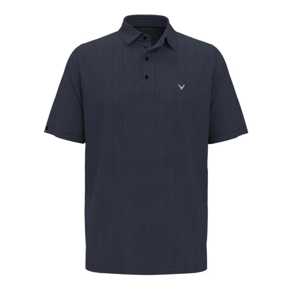 Callaway Big & Tall All-Over Chev Foulard Print Golf Polo - Image 5