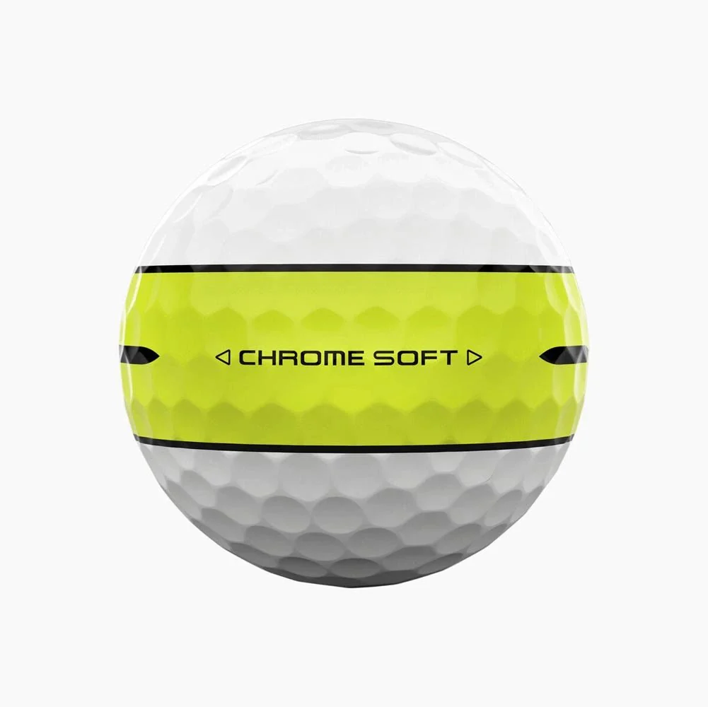 Callaway Chrome Soft 360 Stripe Golf Balls - Yellow - Prior Generation - Image 4