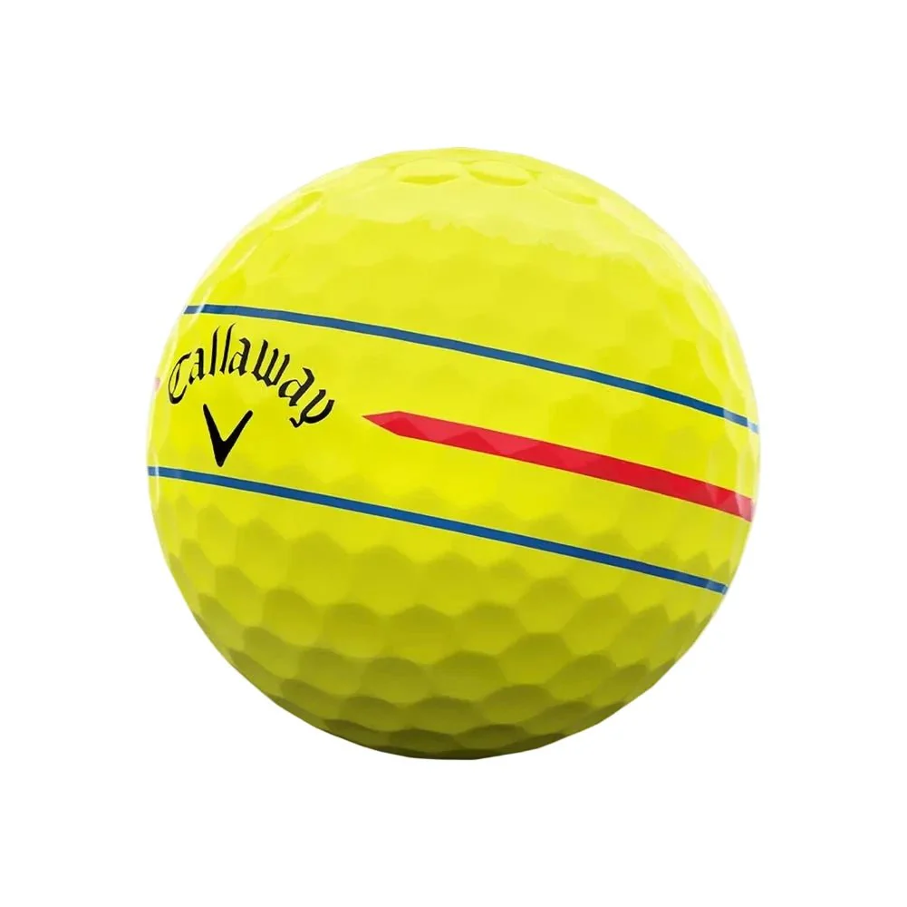 Callaway Chrome Soft 360 Triple Track Golf Balls - Yellow - Image 3