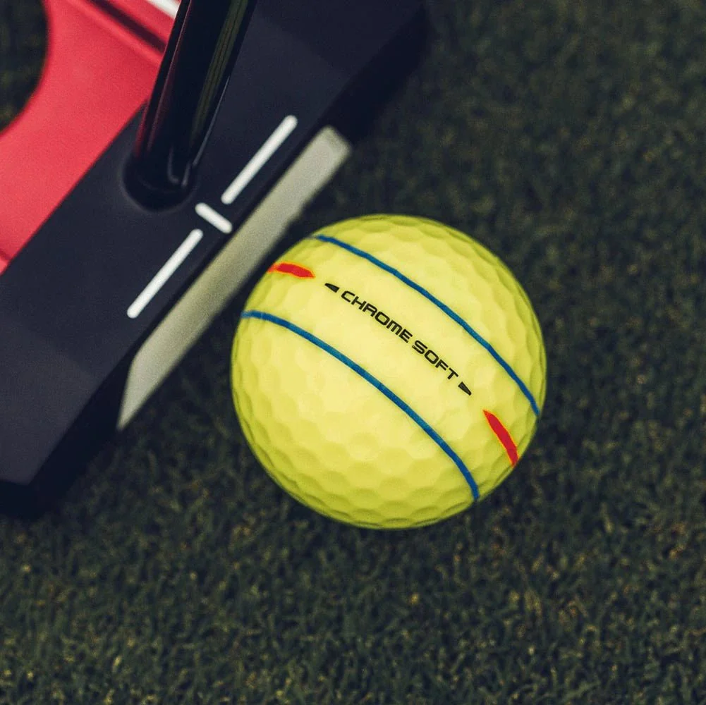 Callaway Chrome Soft 360 Triple Track Golf Balls - Yellow - Image 5