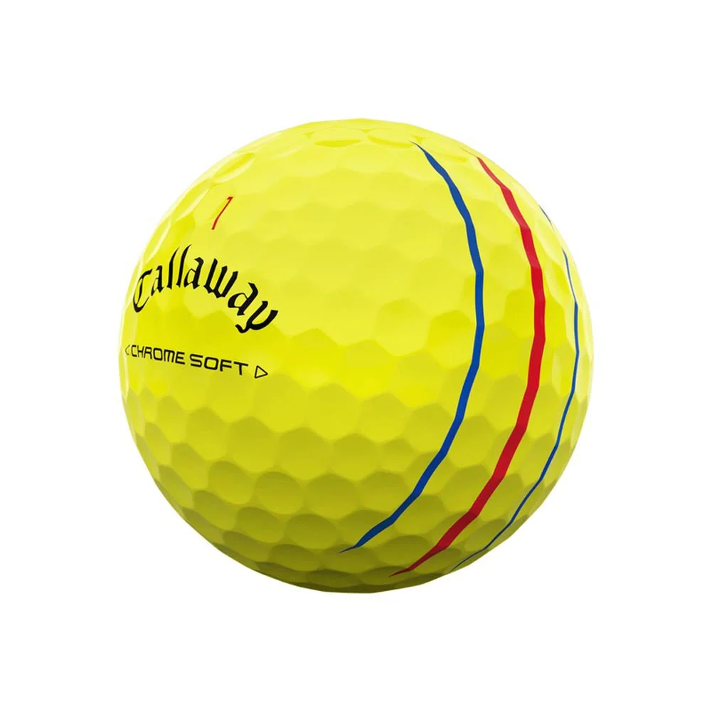 Callaway Chrome Soft Triple Track Golf Balls - Yellow - 2024 - Image 2