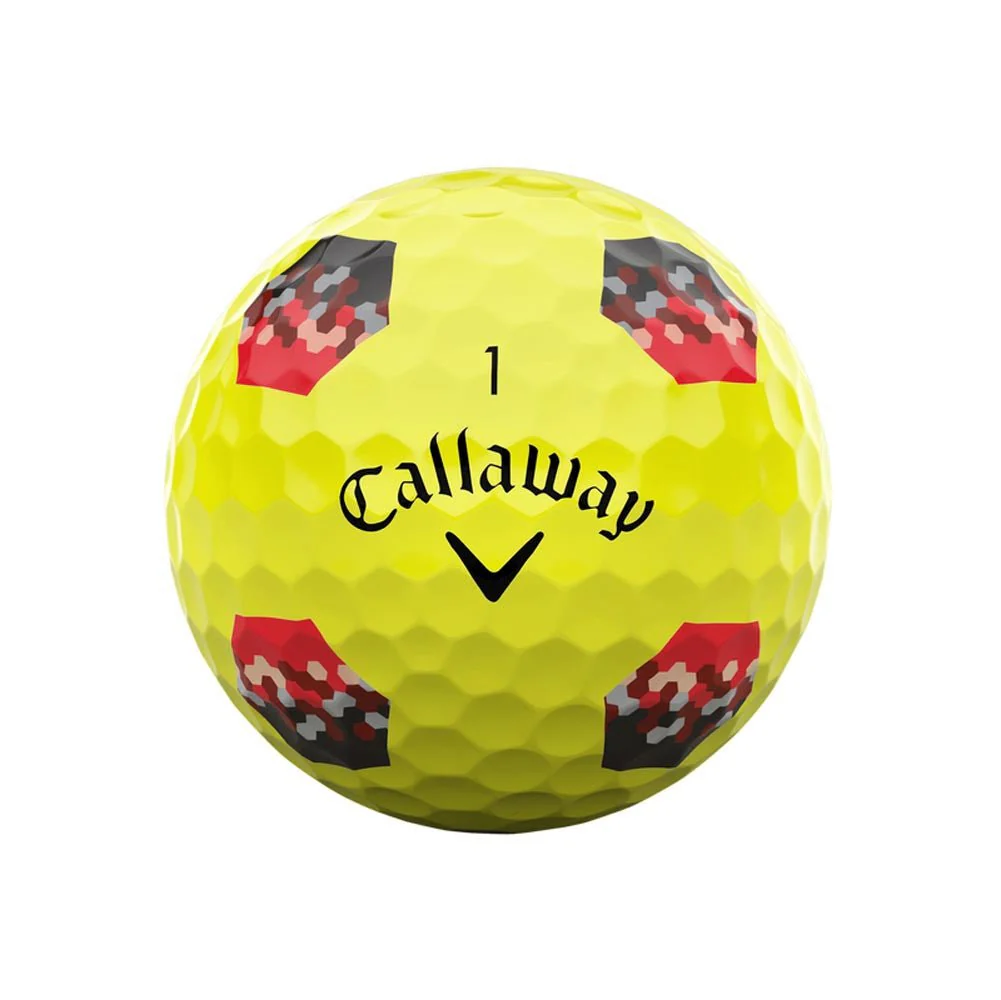 Callaway Chrome Soft TruTrack Golf Balls - Yellow - 2024 - Image 3