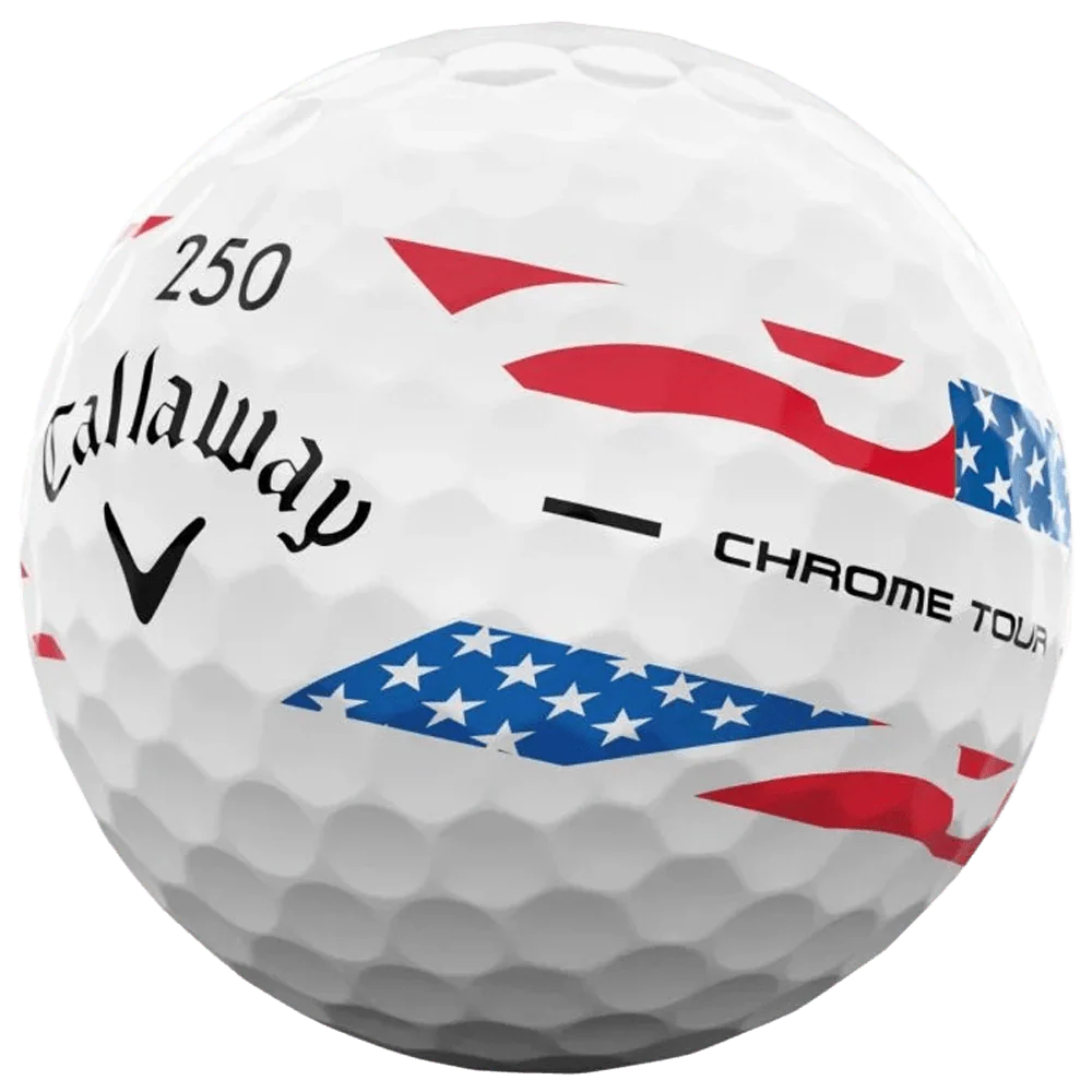 Callaway Chrome Tour 360 Stripe Golf Balls - USA - Image 3