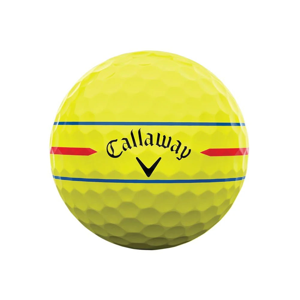 Callaway Chrome Tour 360 Triple Track Golf Balls - Yellow - 2024 - Image 3
