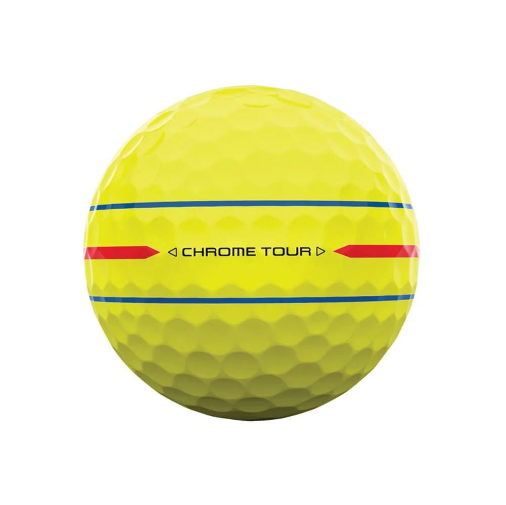 Callaway Chrome Tour 360 Triple Track Golf Balls - Yellow - 2024 - Image 4