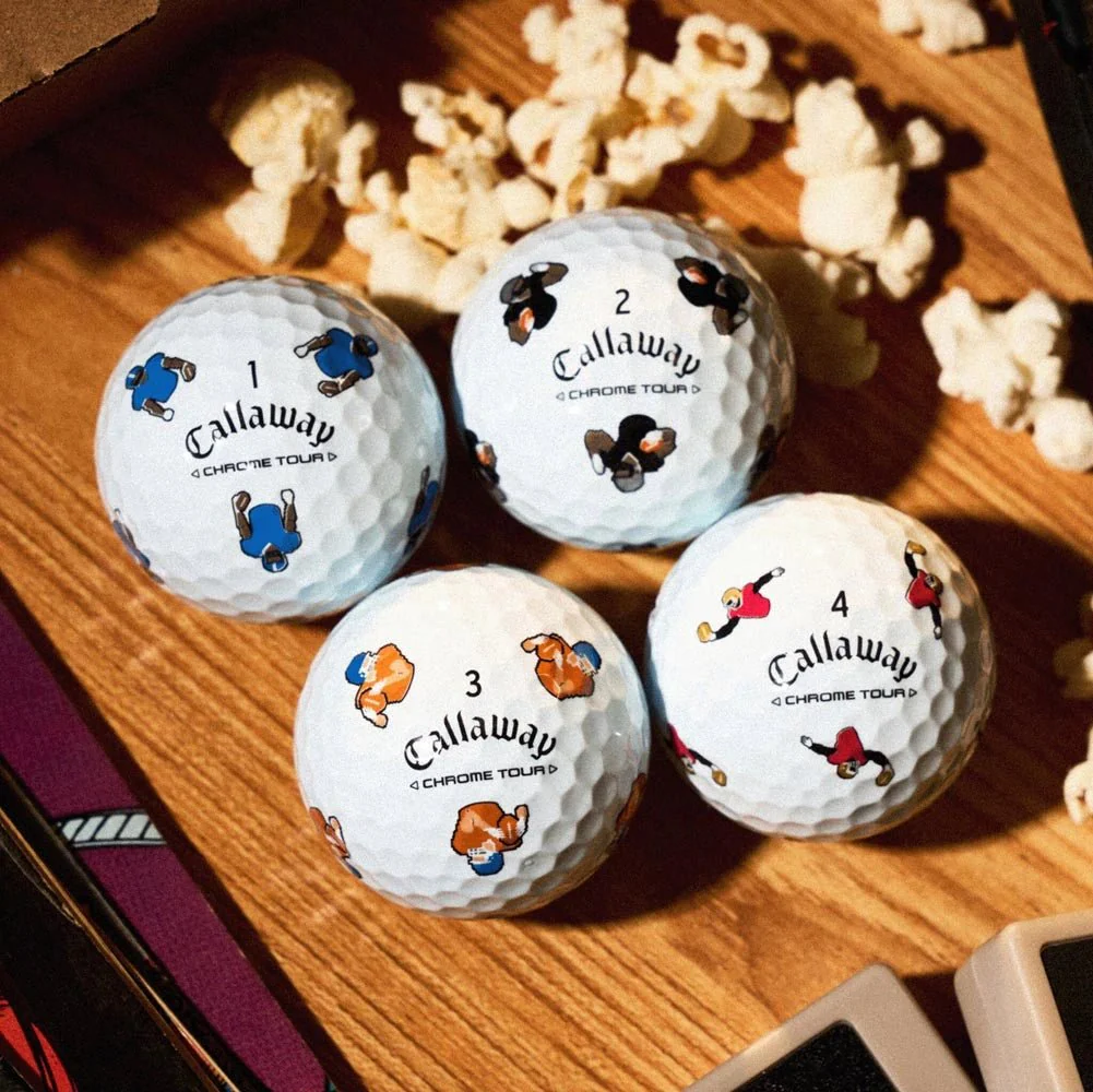 Callaway Chrome Tour Retro Football Golf Balls - Image 2