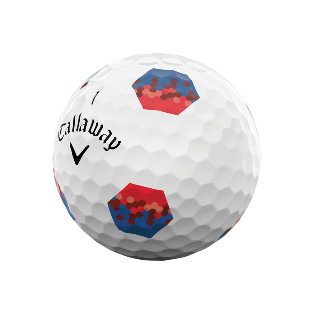 Callaway Chrome Tour TruTrack Golf Balls - Blue/Red - 2024 - Image 2