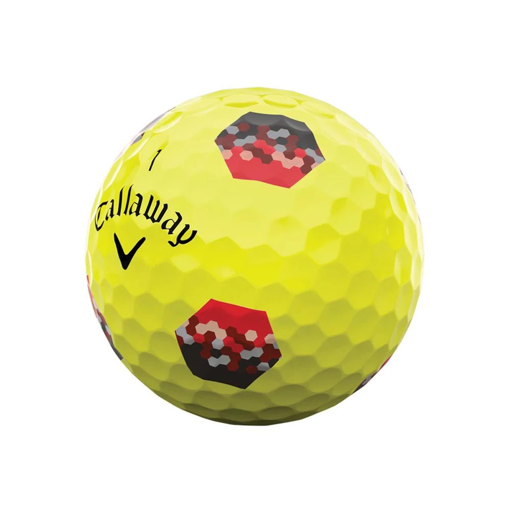 Callaway Chrome Tour TruTrack Golf Balls - Yellow - 2024 - Image 2