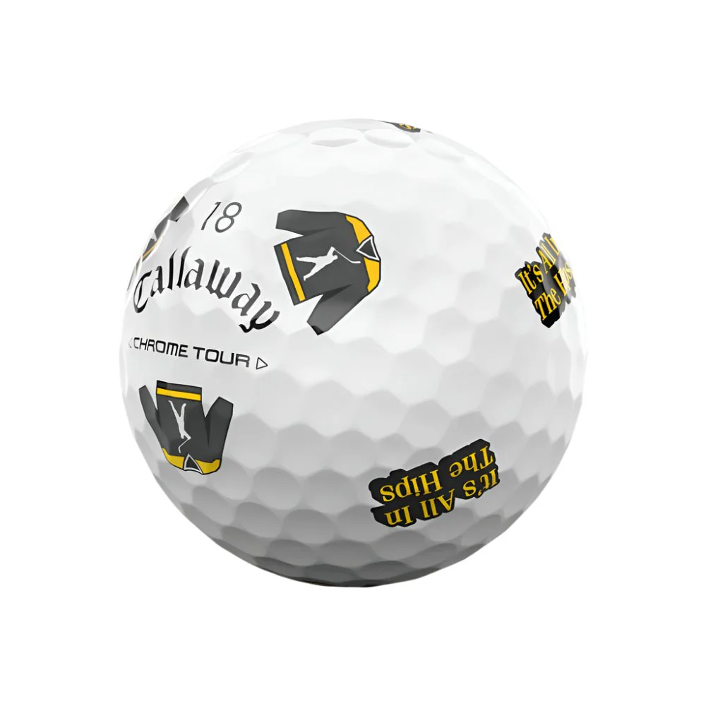 Callaway Chrome Tour Truvis Happy Gilmore 2 It's All In The Hips Golf Balls - Image 4