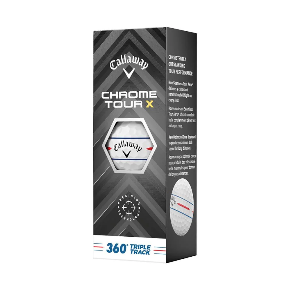 Callaway Chrome Tour X 360 Triple Track Golf Balls - 2024 - Image 4
