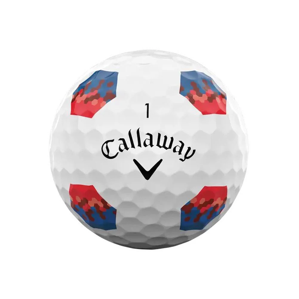 Callaway Chrome Tour X TruTrack Golf Balls - Blue/Red - 2024 - Image 3
