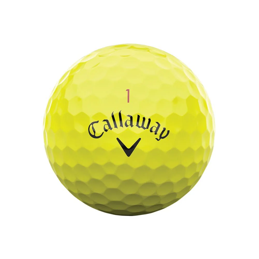Callaway Chrome Tour Yellow 2024 Personalized Golf Balls - Image 3
