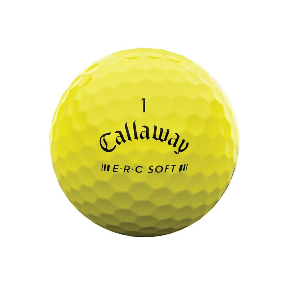 Callaway ERC Soft Triple Track Golf Balls - Yellow - 2023 - Prior Generation - Image 4