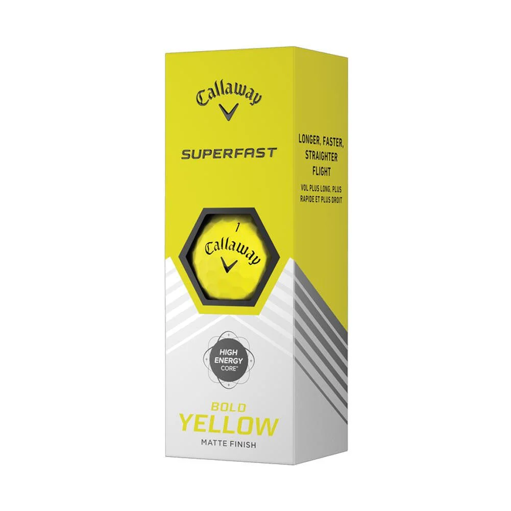 Callaway Superfast Golf Balls - Bold Yellow - 15 Pack - 2022 - Prior Generation - Image 3
