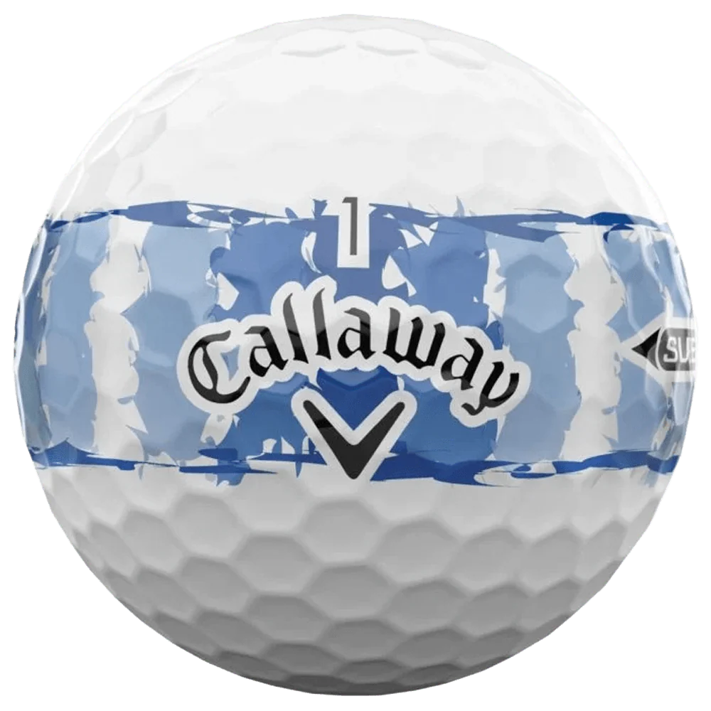 Callaway Supersoft Distressed Stripe Golf Balls - Blue - Image 2