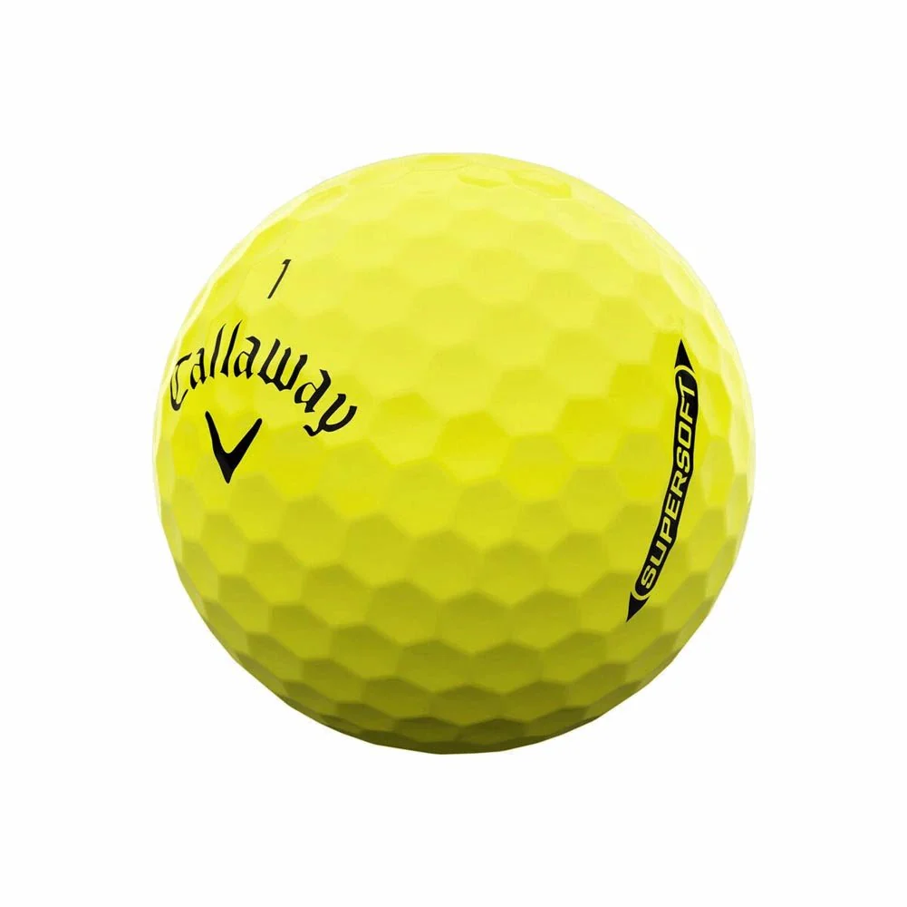 Callaway Supersoft Golf Balls - Yellow - Image 2