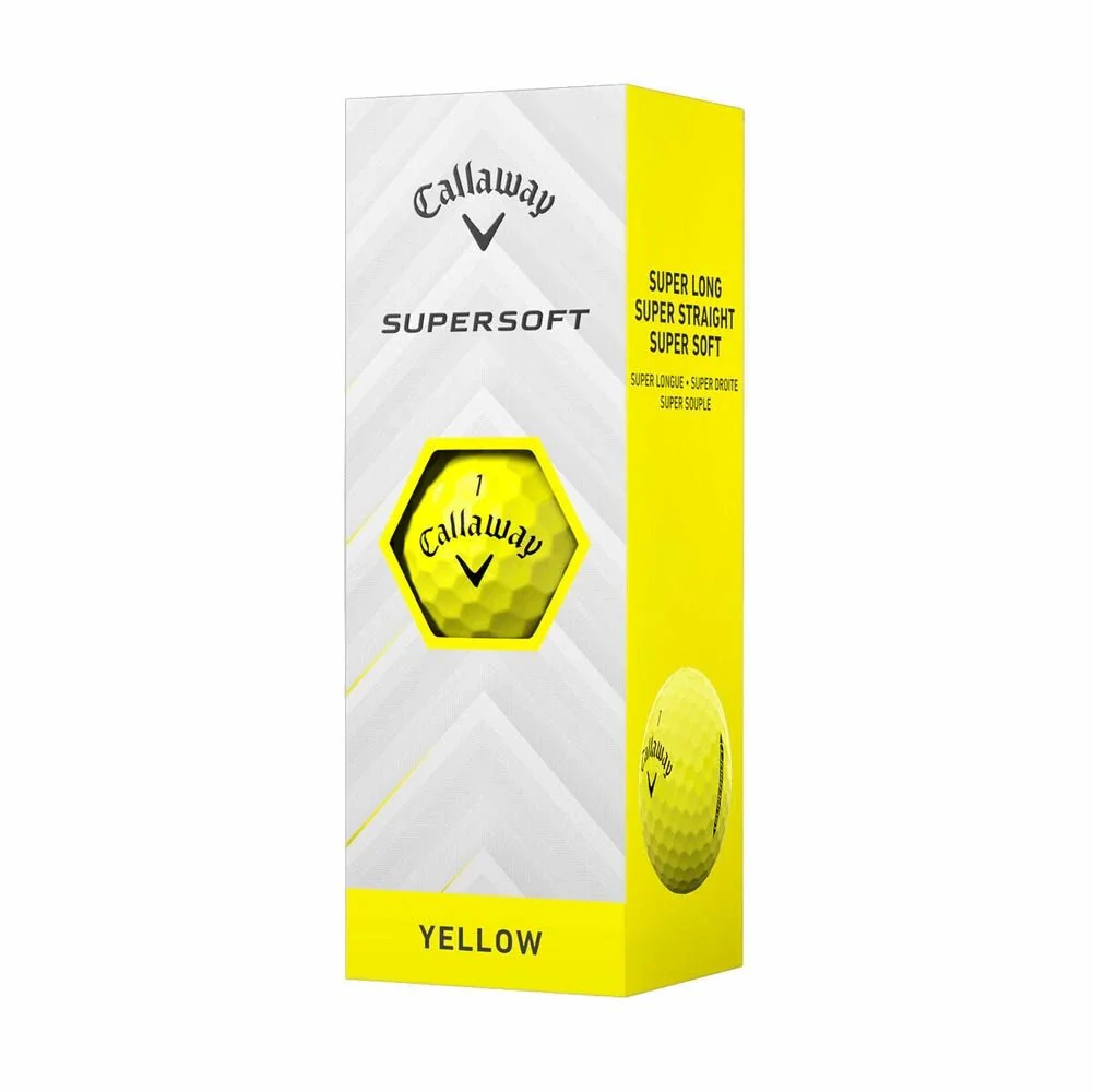 Callaway Supersoft Golf Balls - Yellow - Image 4