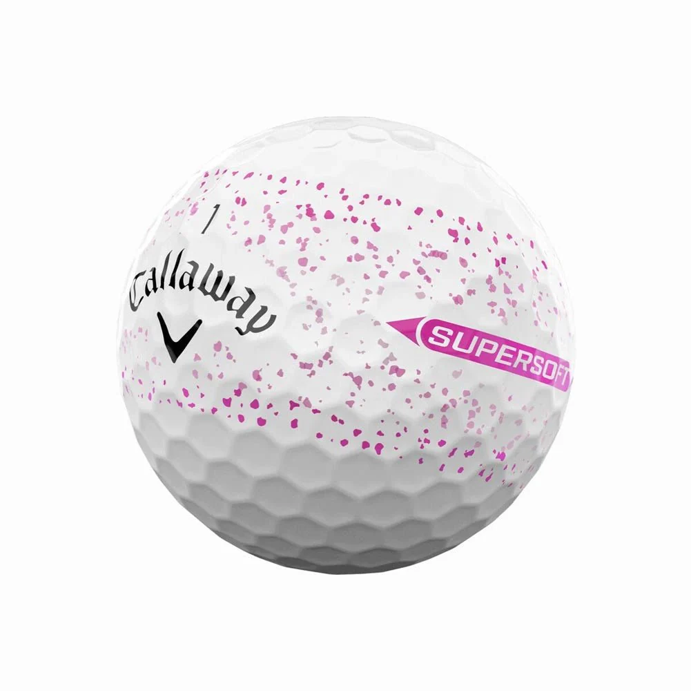Callaway Supersoft Splatter 360 Golf Balls - Pink - Image 2