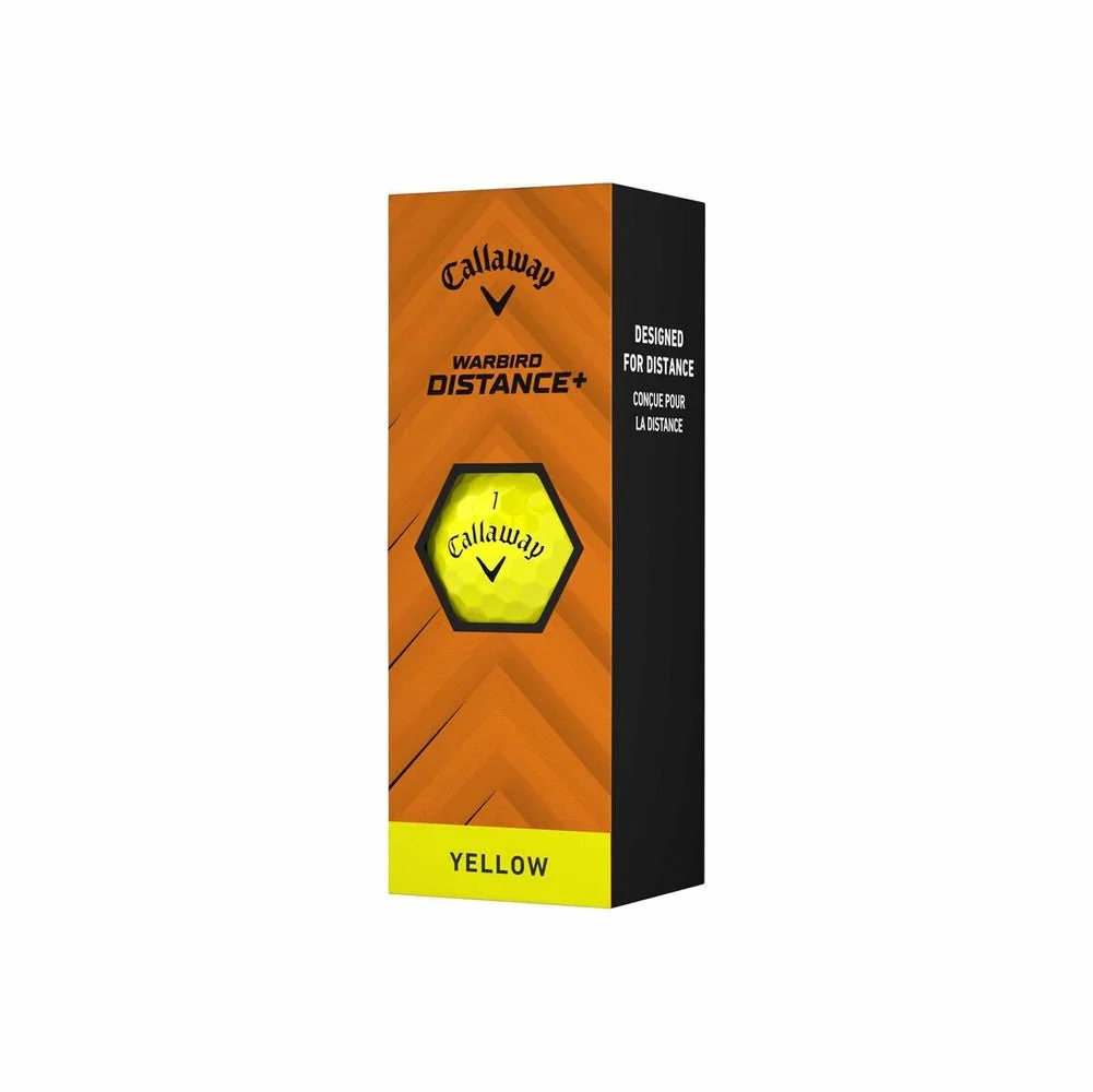 Callaway Warbird Distance+ Golf Balls - Yellow - Image 4