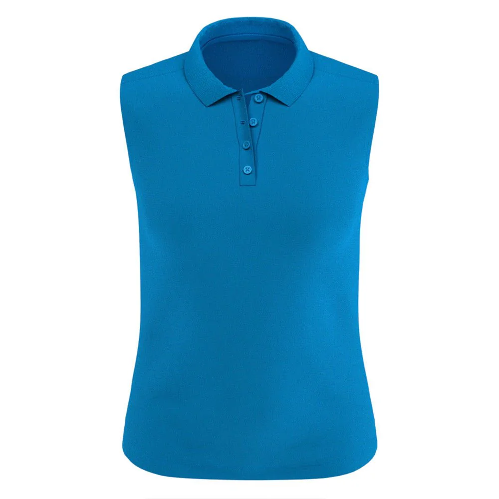 Callaway Women's Solid Knit Sleeveless Golf Polo - Image 4