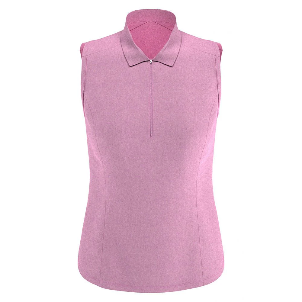 Callaway Women's Tonal Heather Sleeveless Polo - Image 2