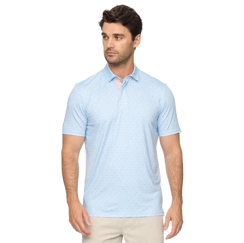 Flag & Anthem Avila Geo Print Golf Polo