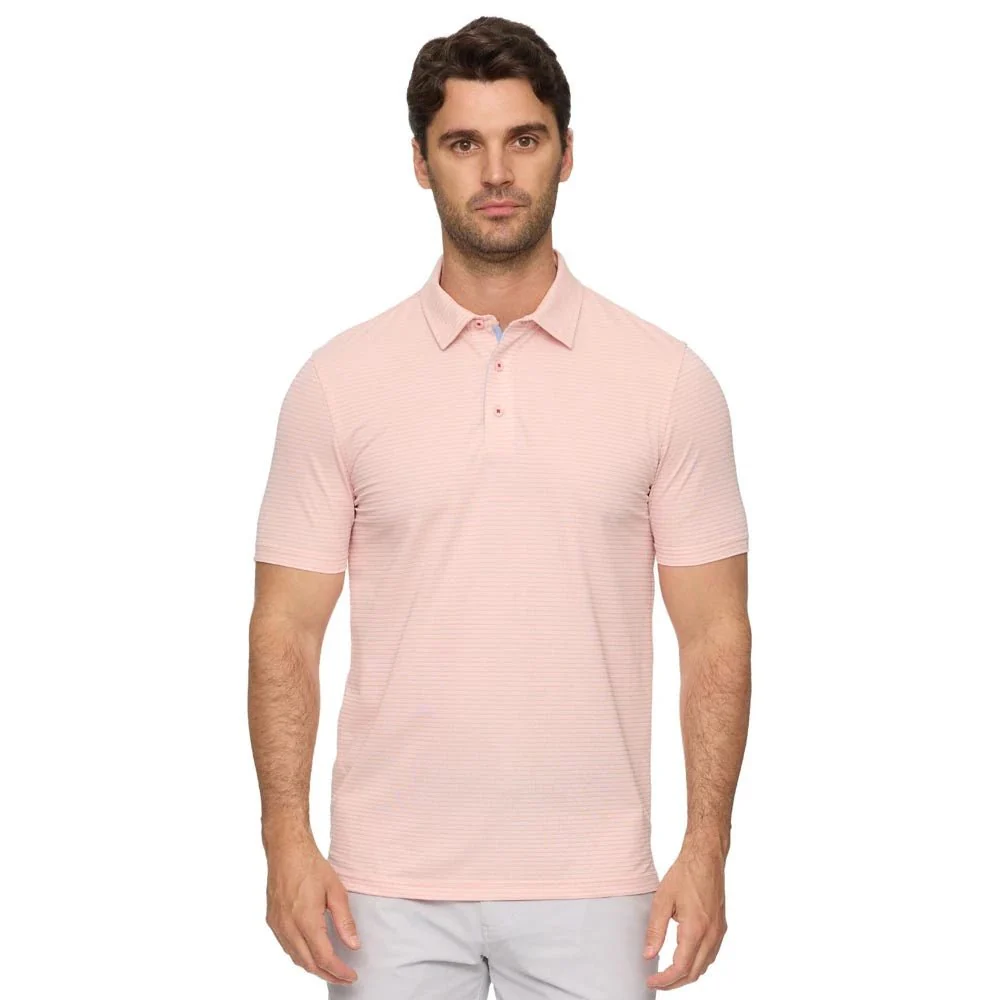 Flag & Anthem Baldwin Striped Mesh Golf Polo