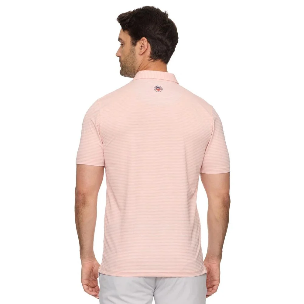 Flag & Anthem Baldwin Striped Mesh Golf Polo - Image 2