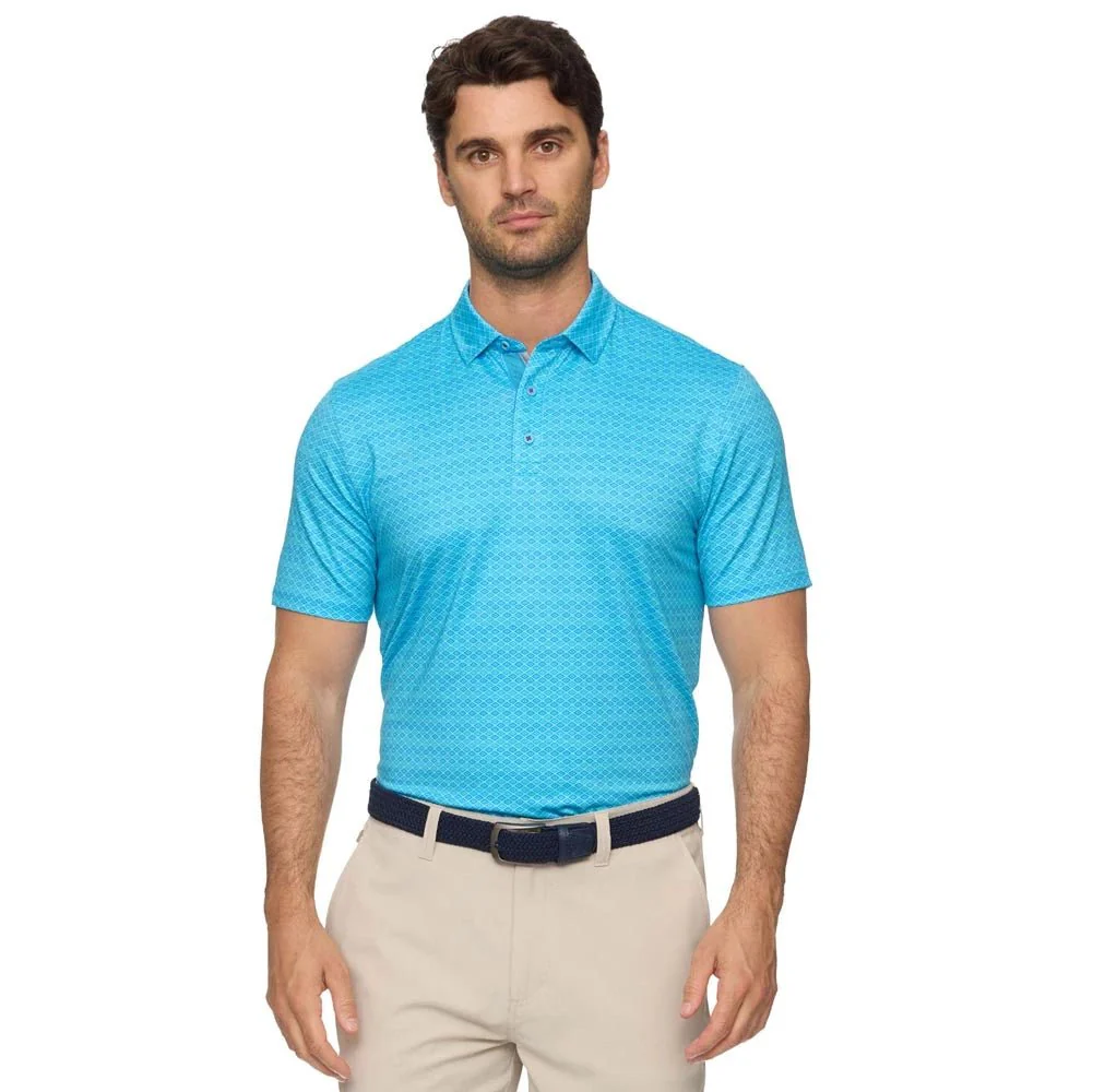 Flag & Anthem Calistoga Retro Geo Print Golf Polo