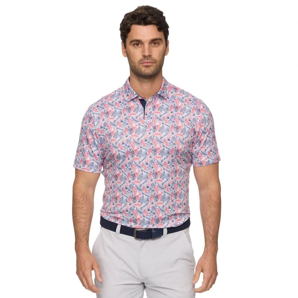 Flag & Anthem Concord Leaf Print Golf Polo
