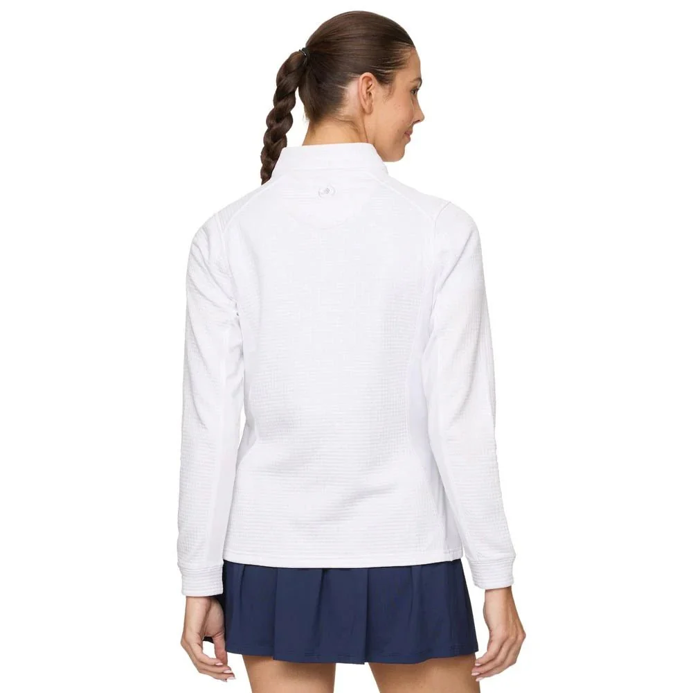 Flag & Anthem Women's Legacy Mixed Media Performance Waffle 1/4 Zip - Image 2