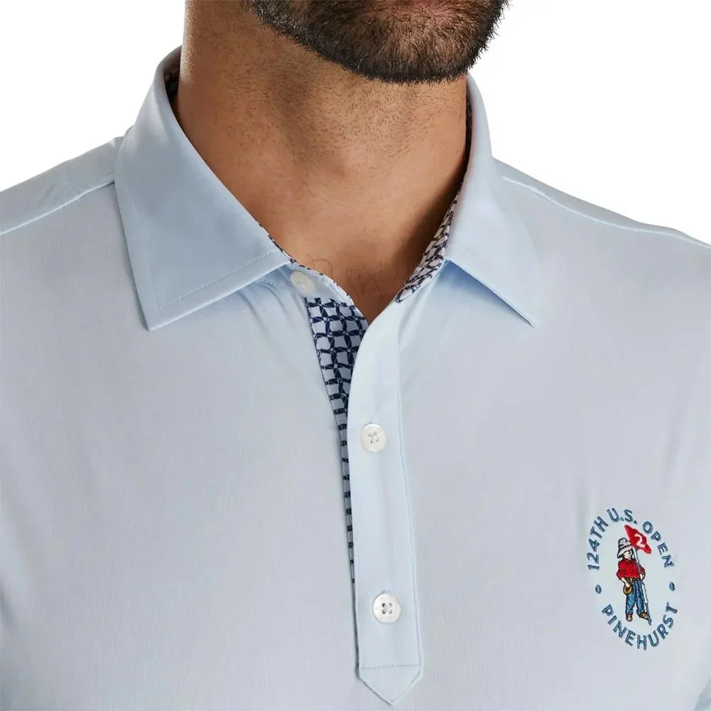 FootJoy 2024 U.S. Open Solid Lisle Golf Polo - Image 3
