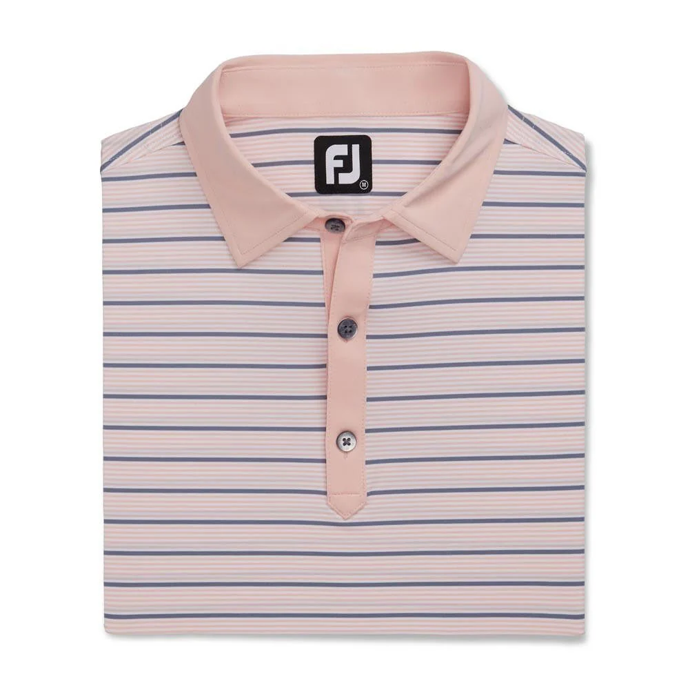 FootJoy Accented Stripe Lisle Self Collar Golf Polo - Image 10
