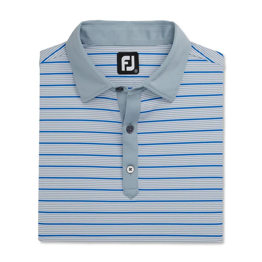 FootJoy Accented Stripe Lisle Self Collar Golf Polo - Image 3