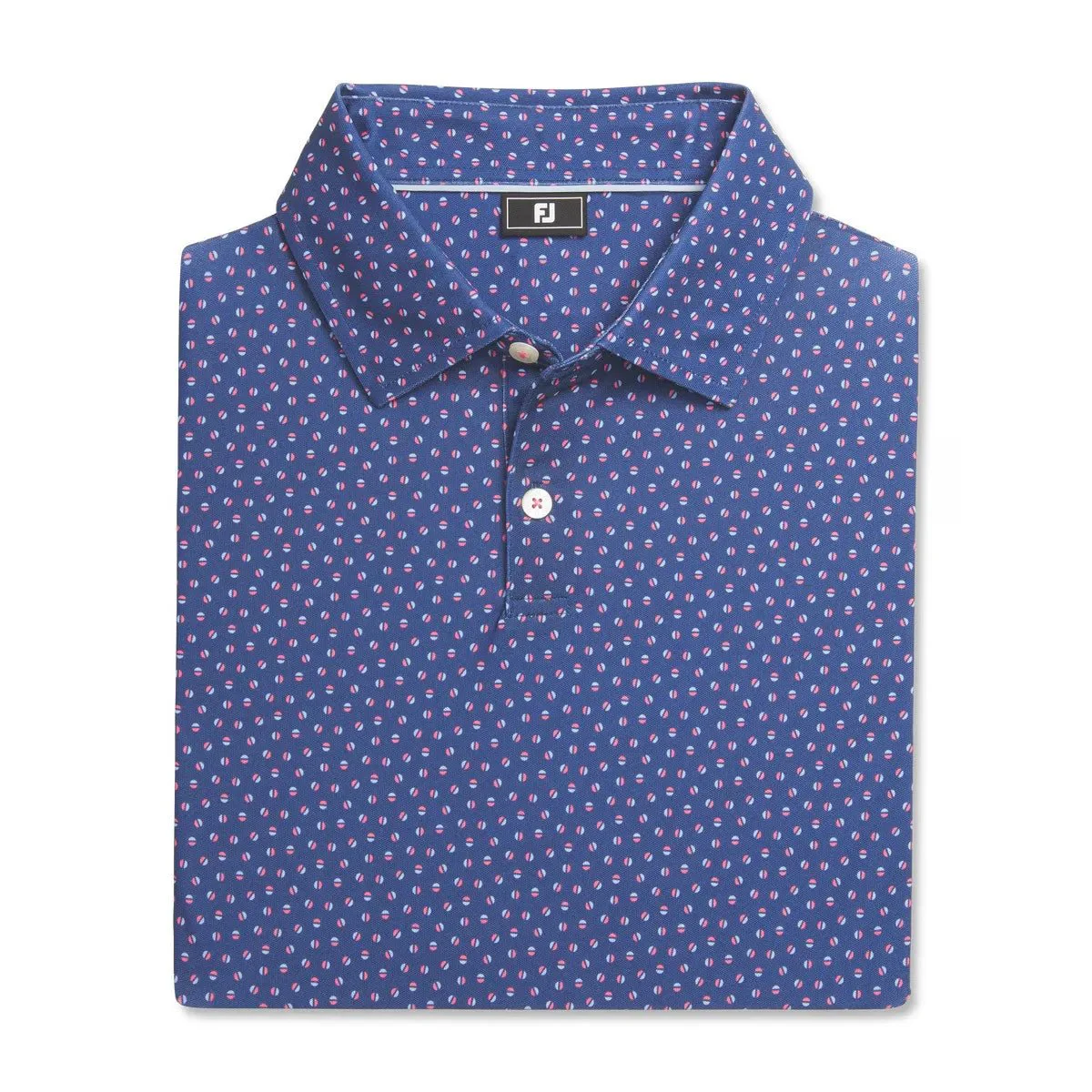 FootJoy Bounce Print Stretch Pique Golf Polo - Previous Season Style - Image 8