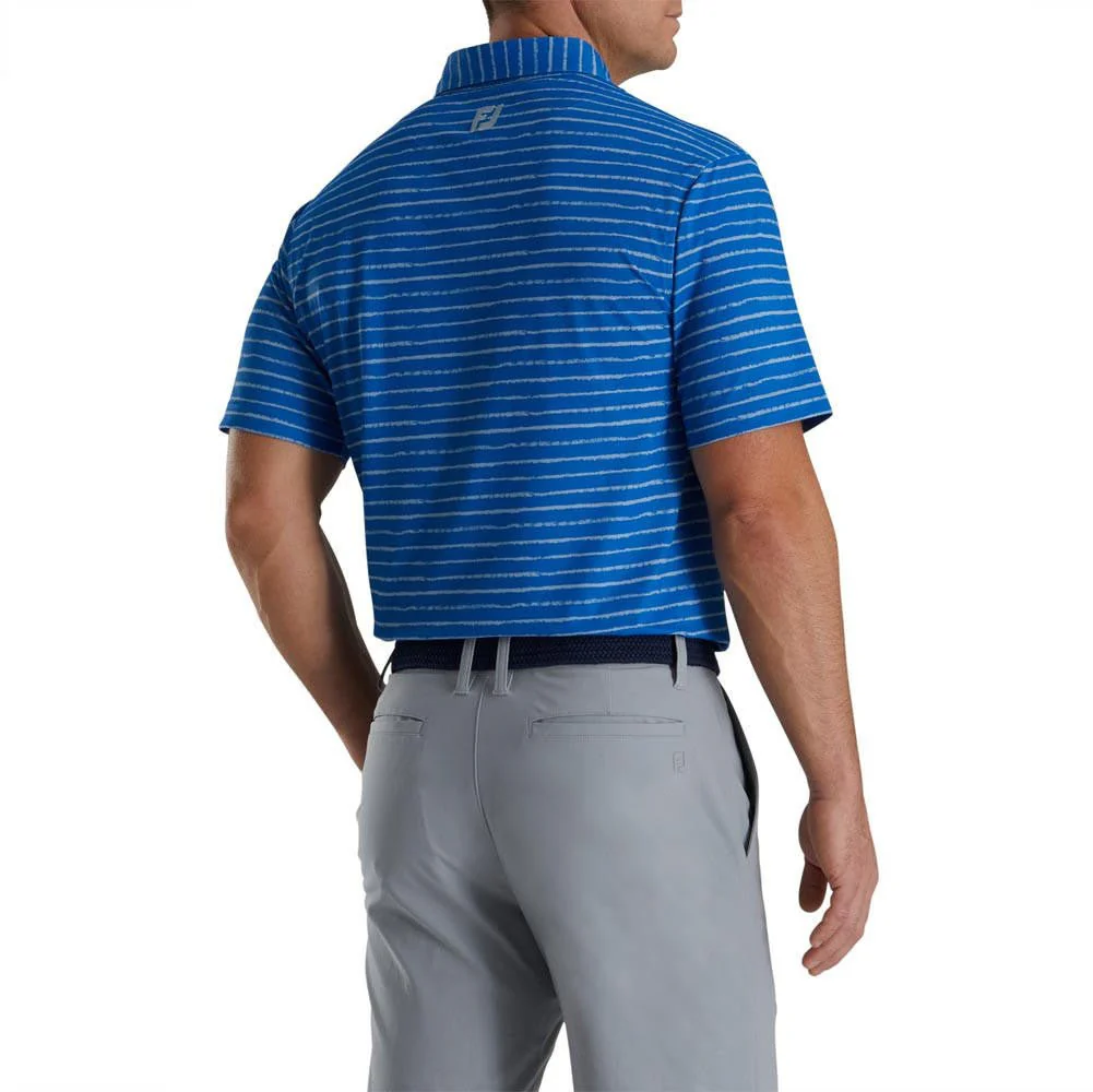 FootJoy Chalk Line Print Stretch Pique Self Collar Polo - Image 4
