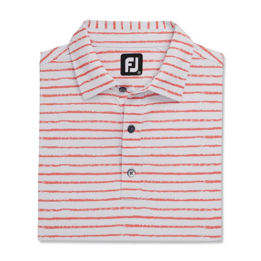FootJoy Chalk Line Print Stretch Pique Self Collar Polo - Image 6