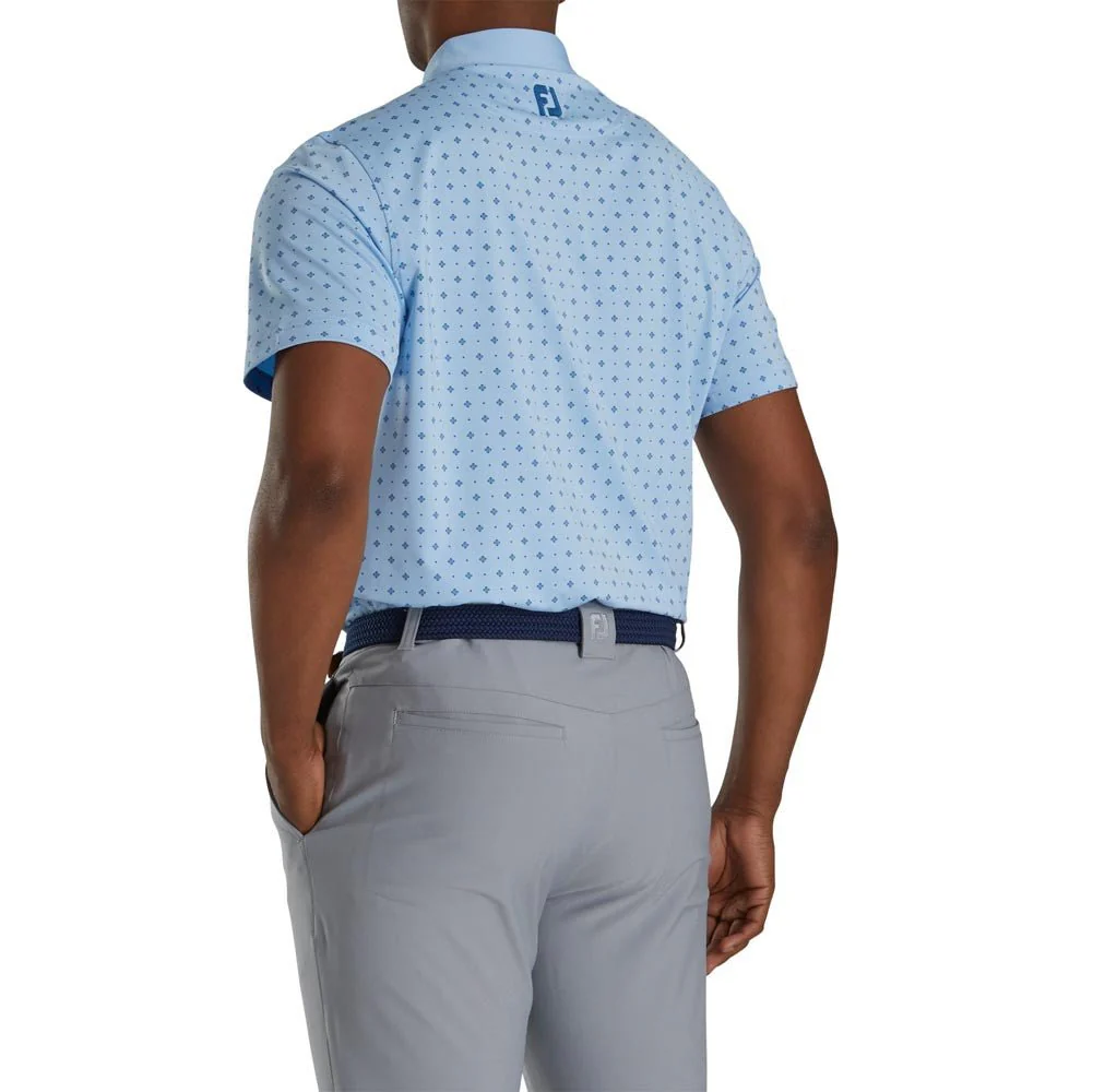 FootJoy Deco Print Self Collar Golf Polo - Athletic Fit - Image 14
