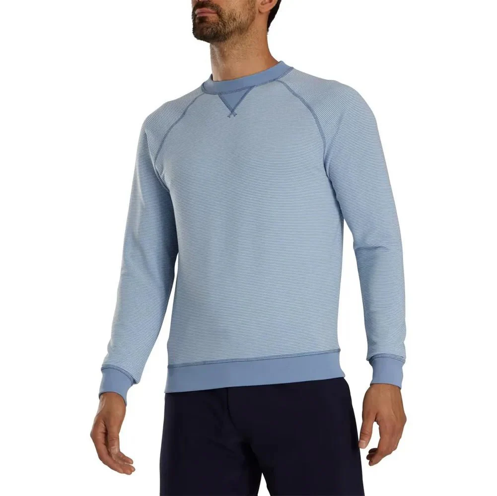 FootJoy drirelease French Terry Feeder Stripe Golf Crewneck - Previous Season Style