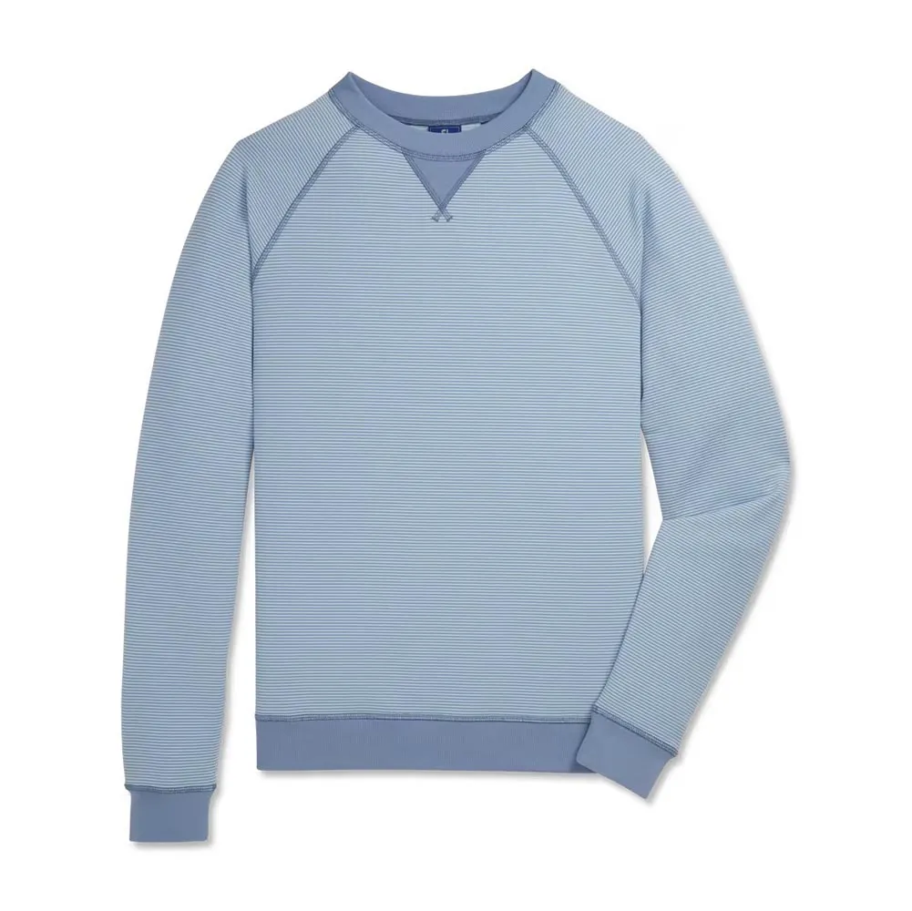 FootJoy drirelease French Terry Feeder Stripe Golf Crewneck - Previous Season Style - Image 4