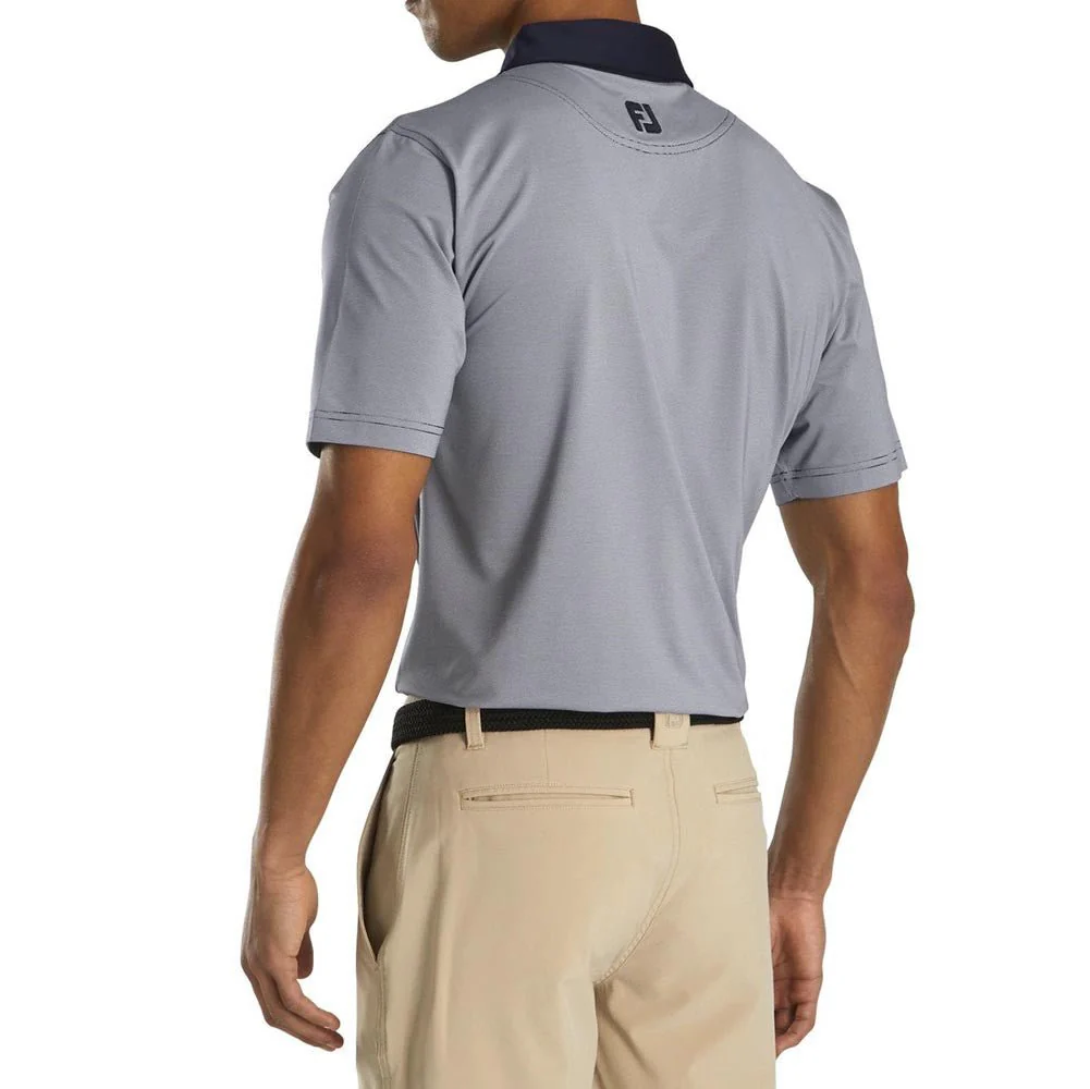 FootJoy End On End with Solid Trim Lisle Self Collar Polo - Image 2
