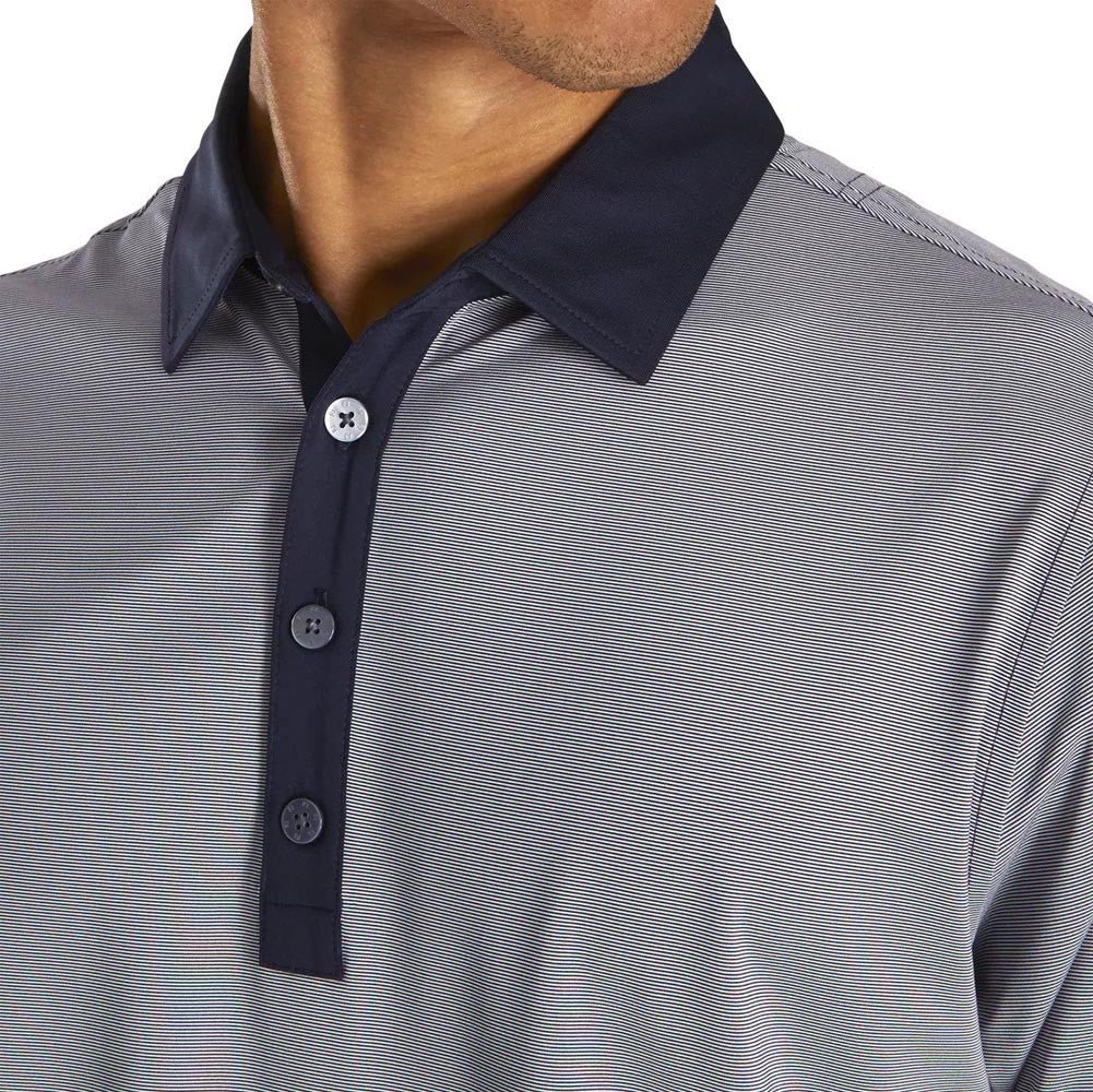 FootJoy End On End with Solid Trim Lisle Self Collar Polo - Image 3