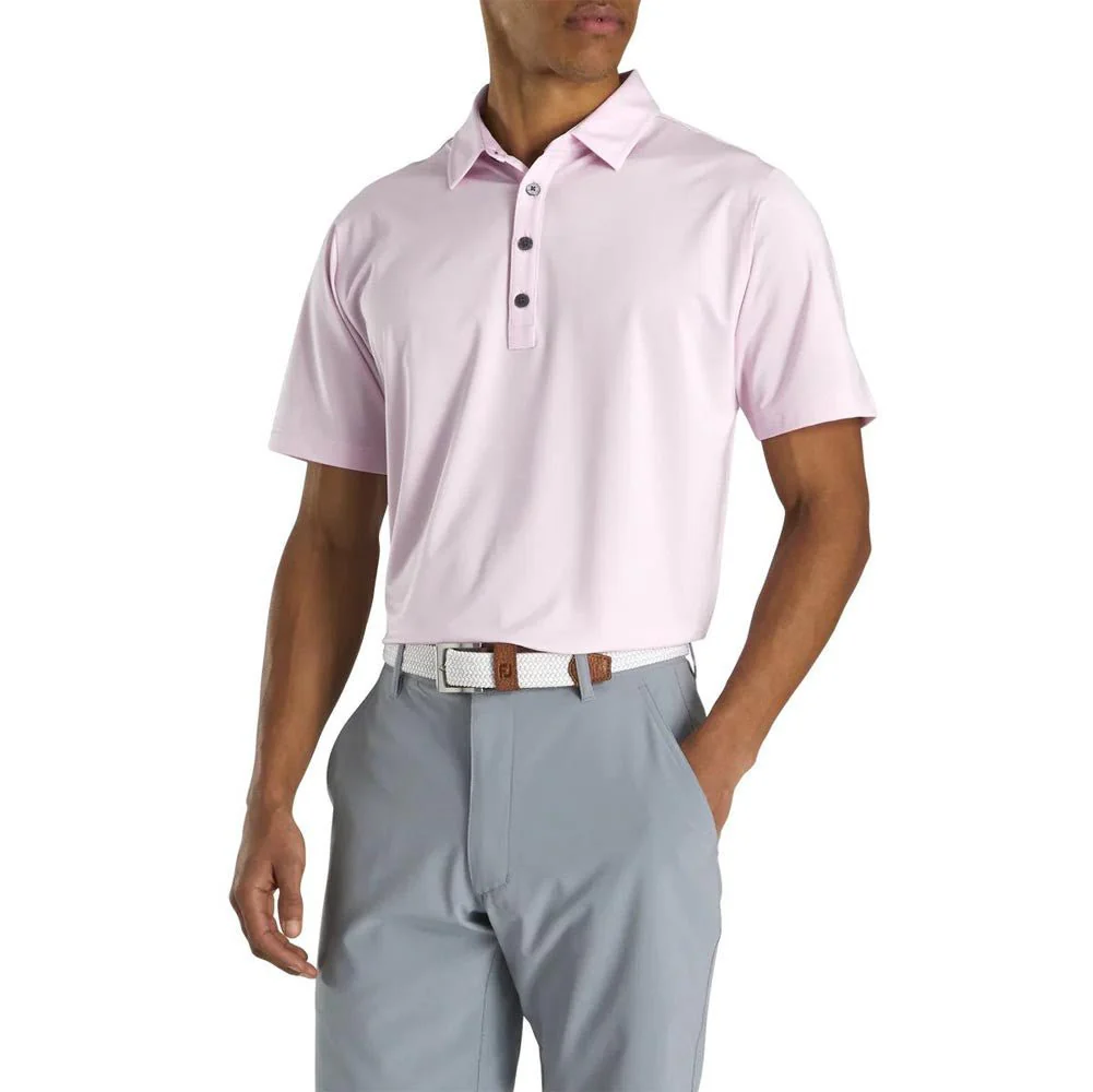 FootJoy End On End with Solid Trim Lisle Self Collar Polo - Image 5