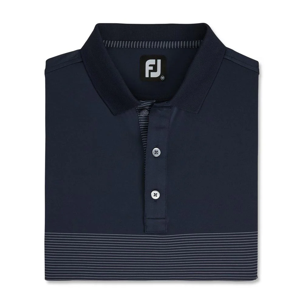FootJoy Engineered Pin Stripe Lisle Golf Polo - Previous Season Style - Image 12