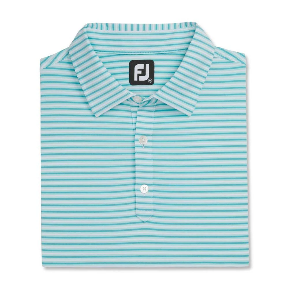 FootJoy Even Stripe Lisle Self Collar Polo - Image 4