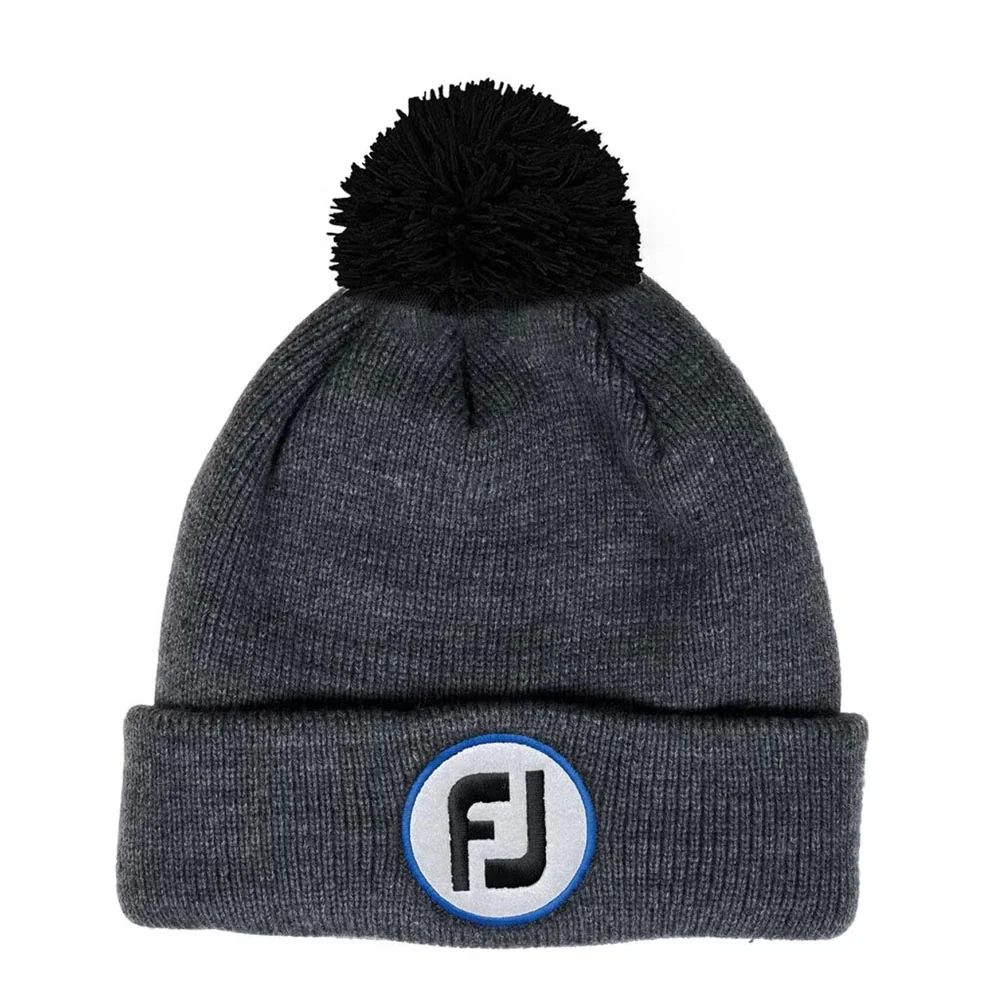 FootJoy FJ Winter Knit Pom Pom Heathered Golf Beanie