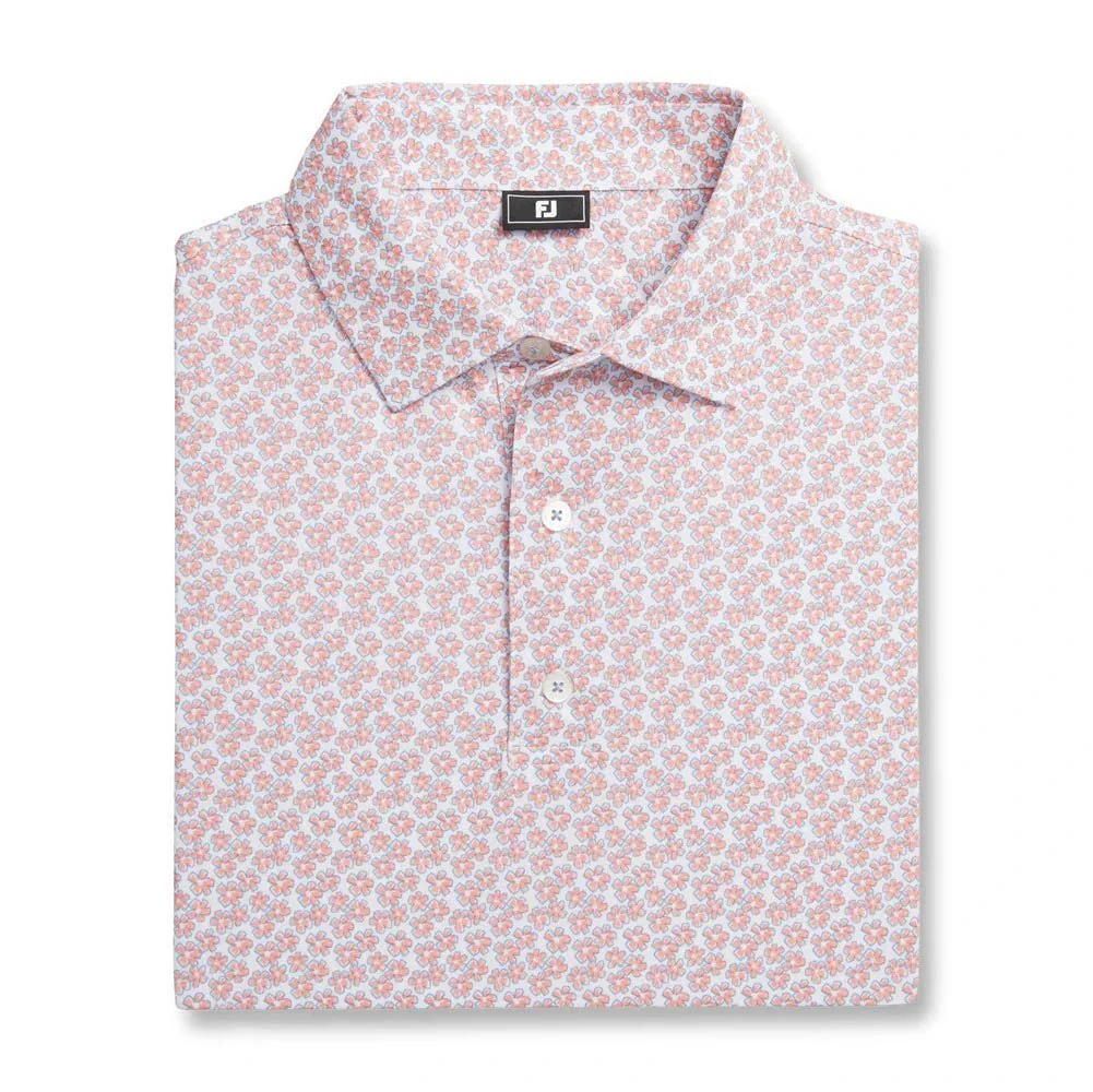 FootJoy Floral Sketch Print Golf Polo - Image 4