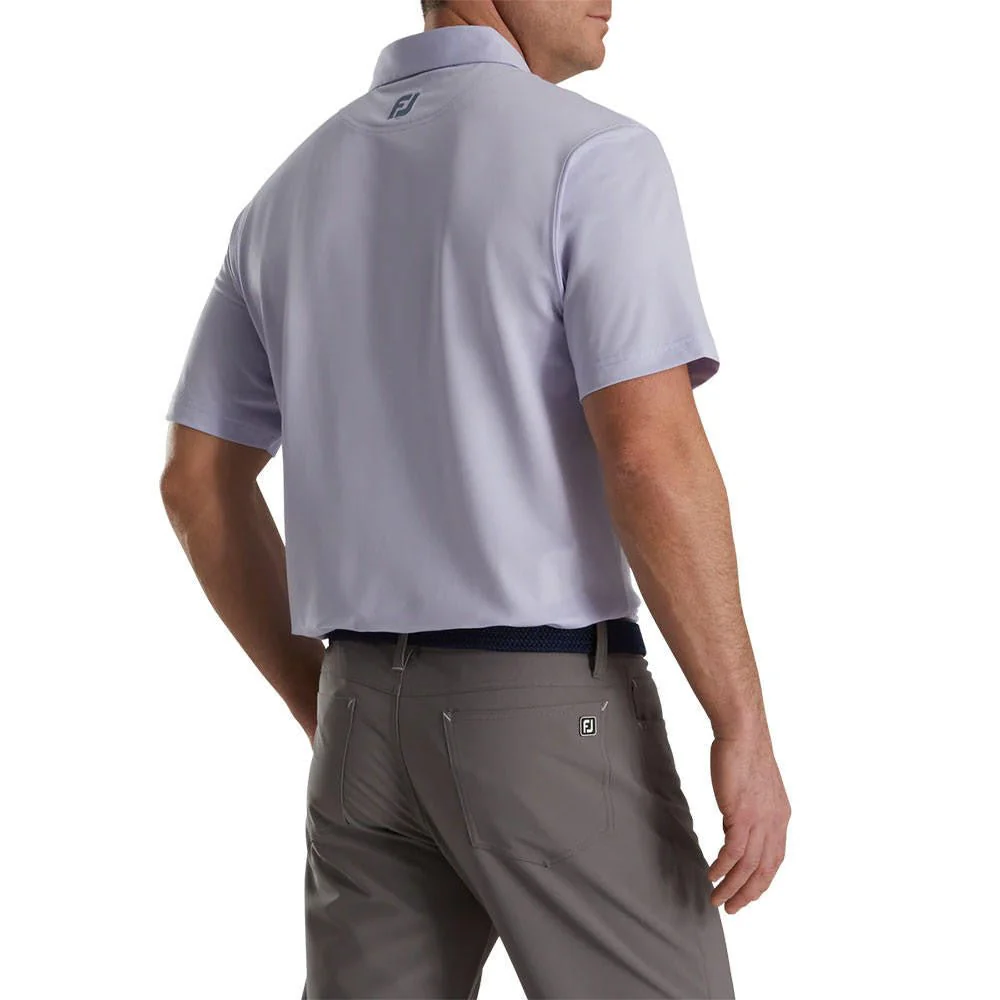 FootJoy Heather Stretch Pique Solid Self Collar Polo - FJ Logo - Image 3